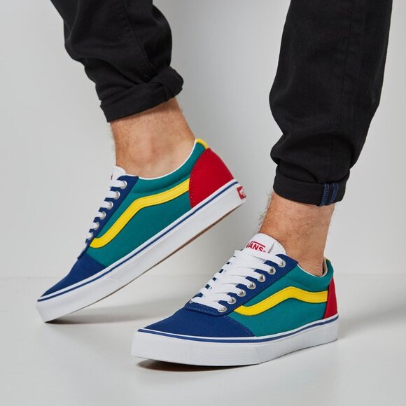 Vans Men's Yacht Club Old Skool Primary Color Block Canvas Shoes Size 9 114 - Picture 2 of 16